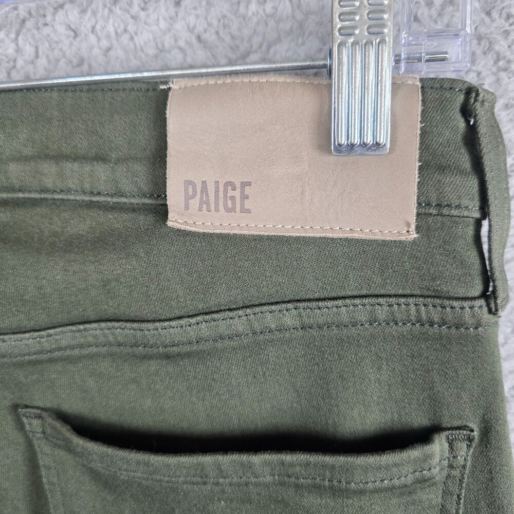 Paige Jeans Men's Pine Shade Green Jeans Straight Denim Casual Size 31x34 - Picture 8 of 12